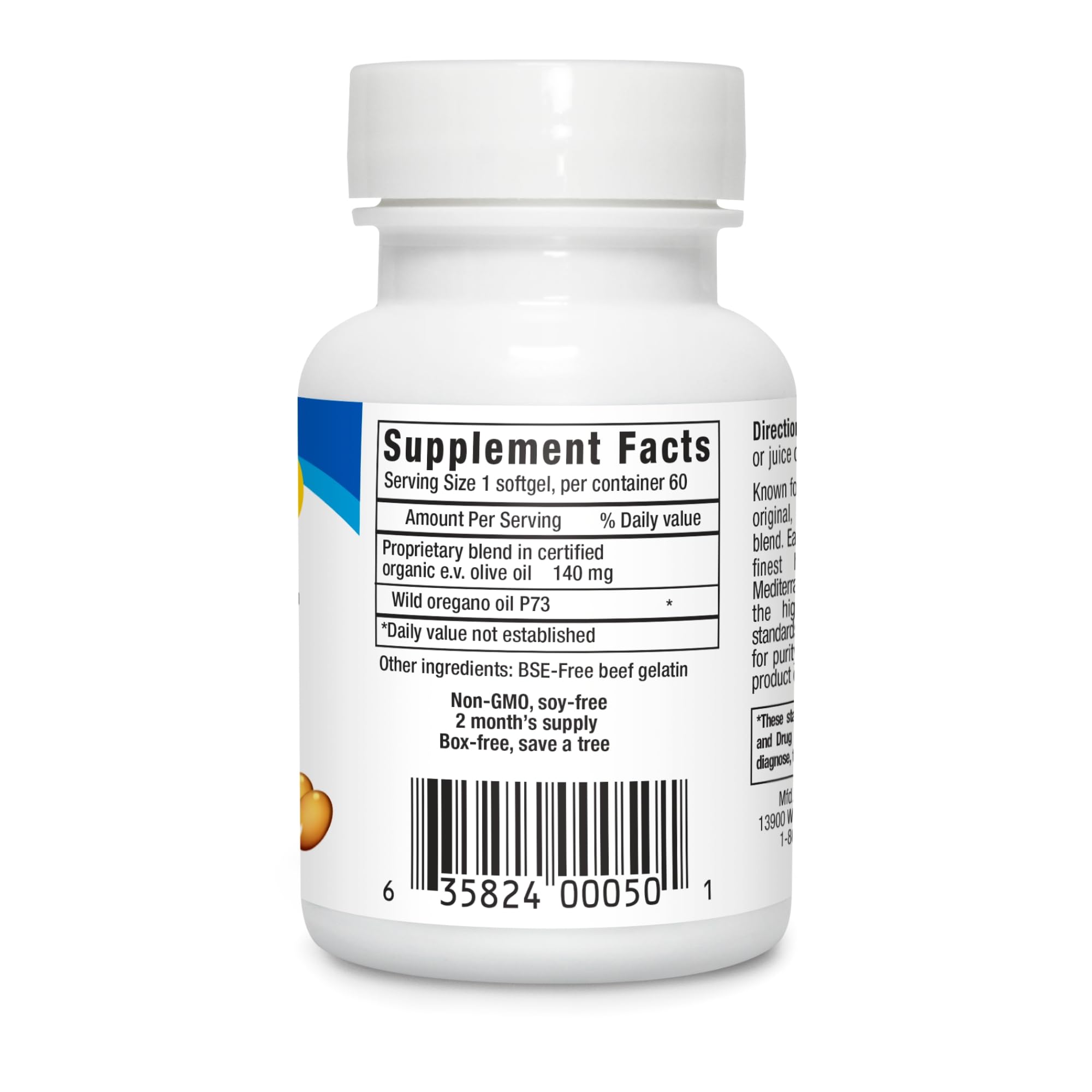 60-servings packaging indicating daily capsule count for a routine.