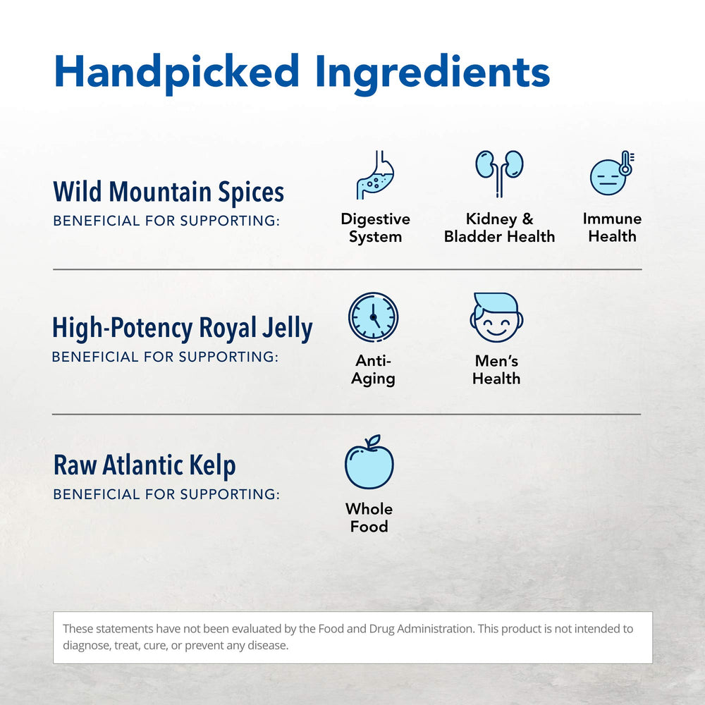 Wild Atlantic kelp in ActiFEM signaling mineral-rich content for balance.