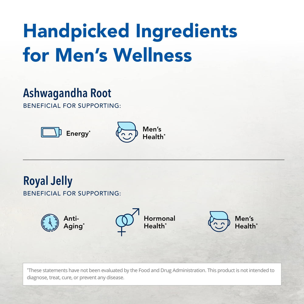 Ashadrene ingredients label featuring wild organic ashwagandha and royal jelly.