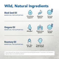Close-up of North American Herb & Spice Black Seed Oil, aroma-rich pour for daily wellness ritual.