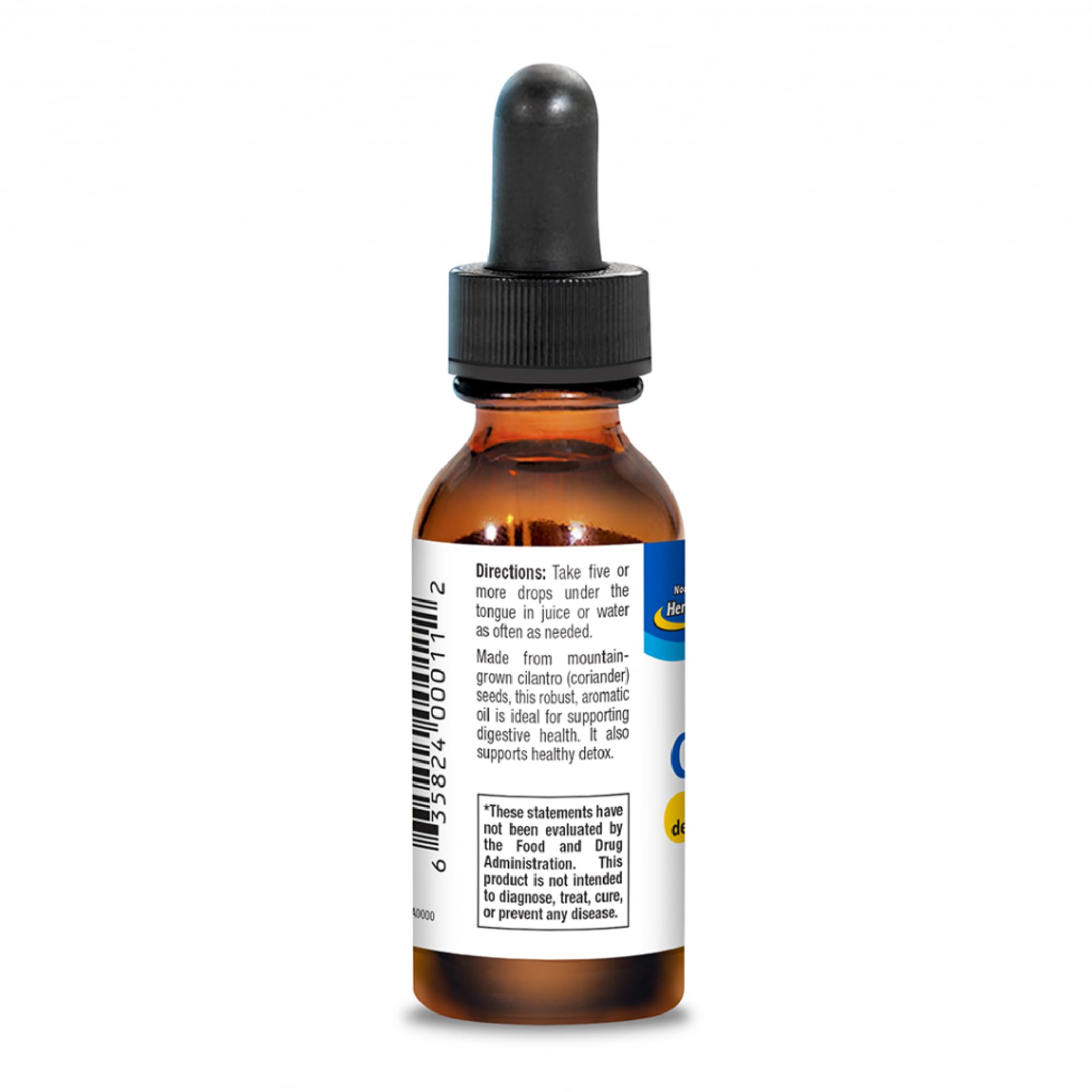 Cilantrol five-drops dosage guide for easy use.