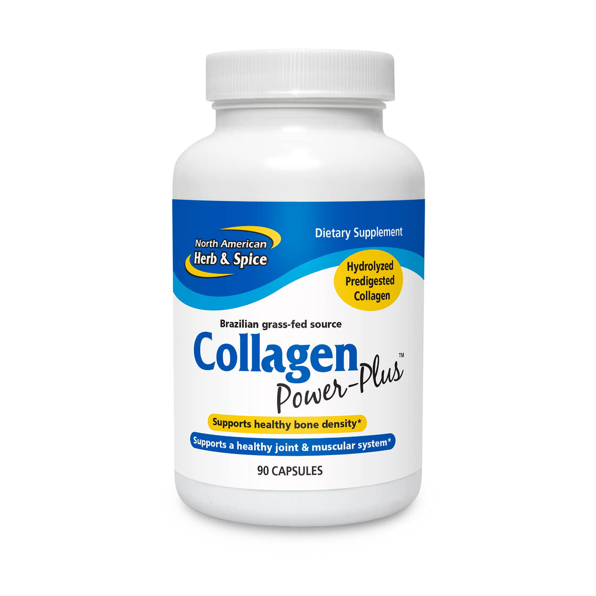 North American Herb & Spice Collagen Power-Plus bottle front view for joint support