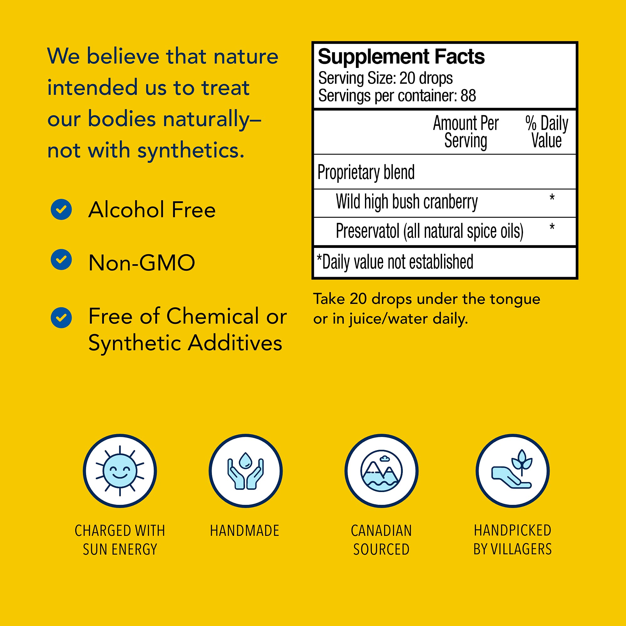 Preservatol oil ingredient in CranFlush shown for all-natural preservation