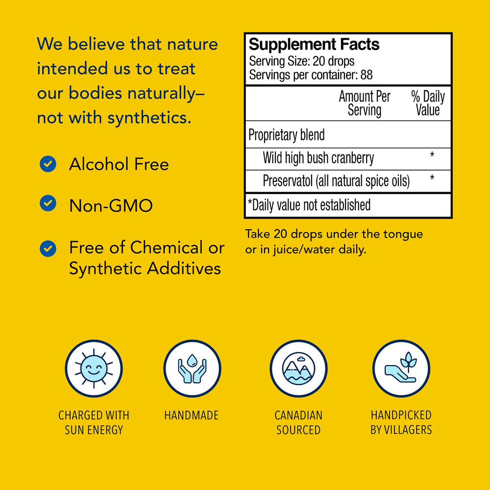 Preservatol oil ingredient in CranFlush shown for all-natural preservation