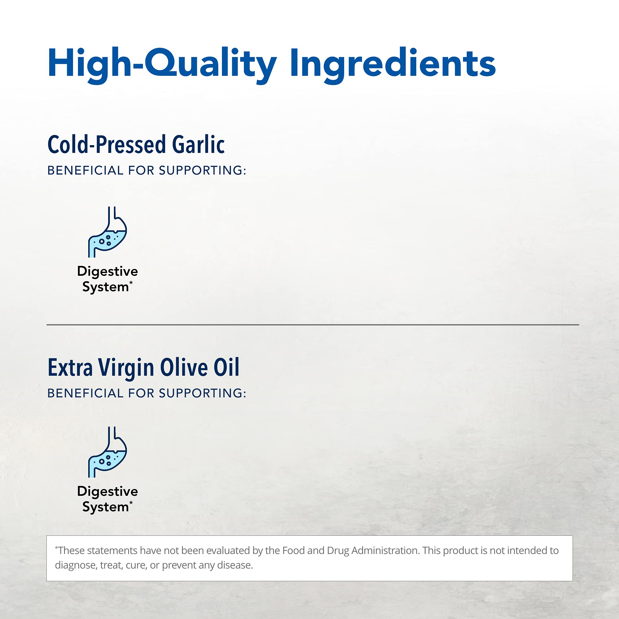 Garlex label highlights coriander, basil, and oregano P73 for layered aroma.