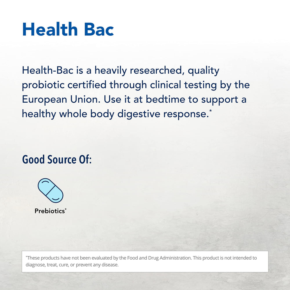 Health-Bac ingredient list shows Ecologic 500 nine strains
