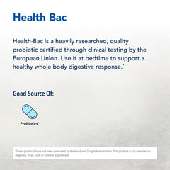 Health-Bac ingredient list shows Ecologic 500 nine strains