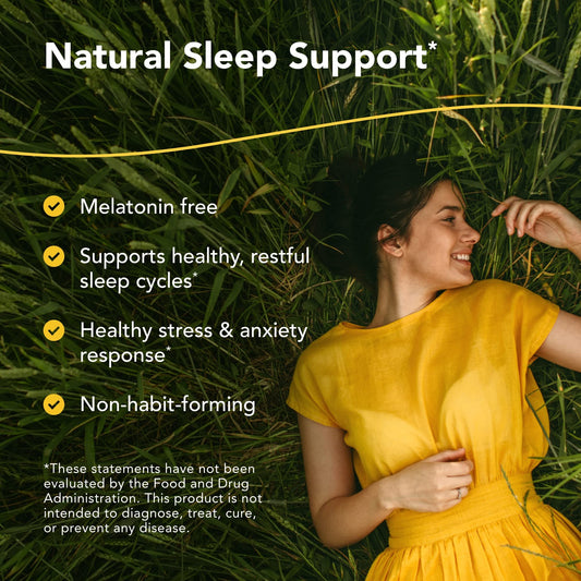 North American Herb & Spice Herbal-zzZs cap reinforces melatonin-free nighttime routine.