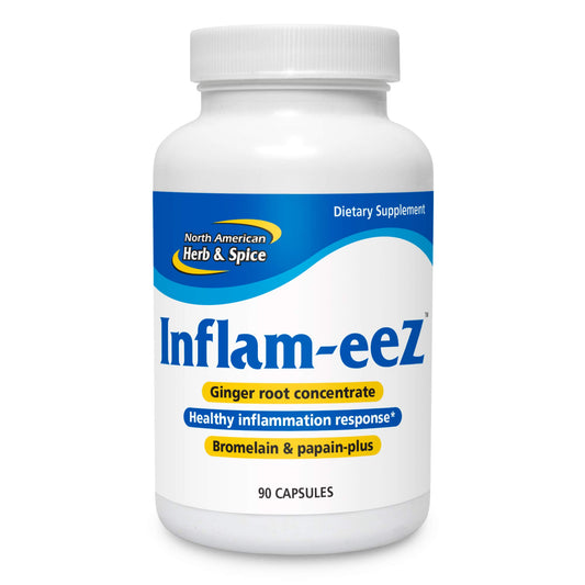 North American Herb & Spice Inflam-eeZ bottle of capsules for daily immune and inflammatory support