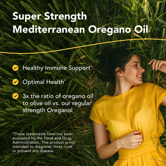Oreganol oil pour demonstrates easy daily dosing with the dropper.