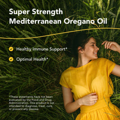 Oreganol P73 ingredients label image emphasizes clean, non-GMO formulation
