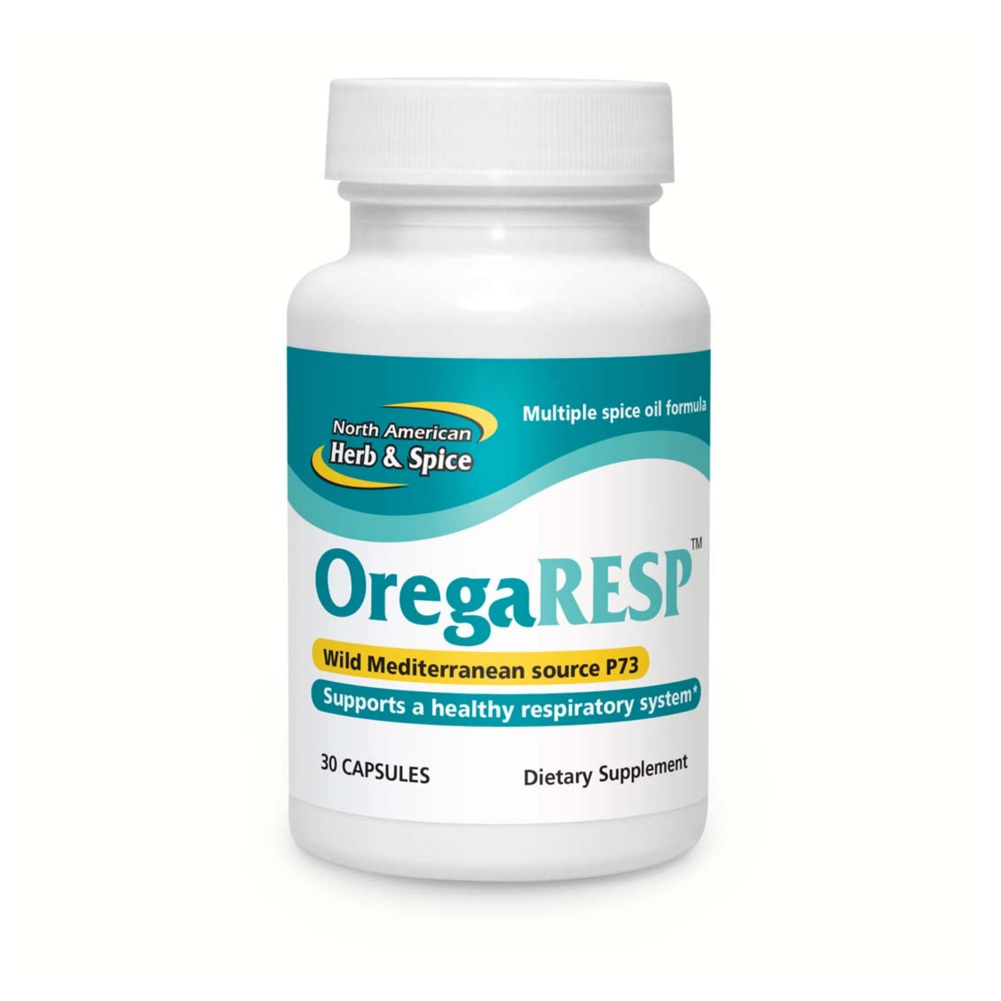 OregaRESP bottle cap for easy daily dosing and respiratory wellness