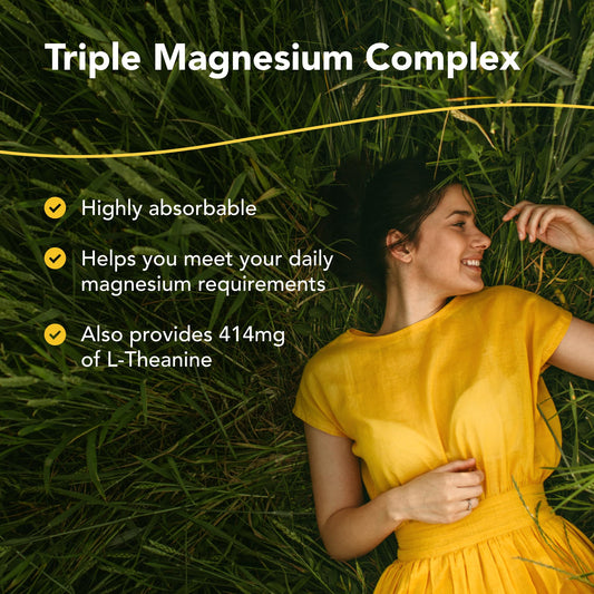 PurelyMin capsules closeup highlighting the three magnesium forms for absorption.