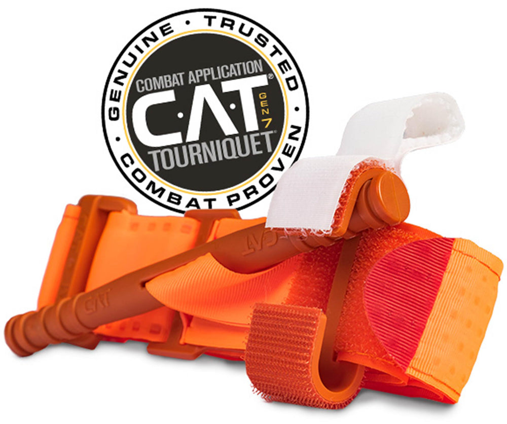 North American Rescue pressure dressings ready for versatile wound coverage.