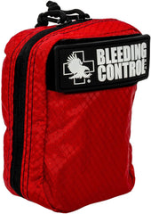 North American Rescue survival blanket provides warmth in the field.