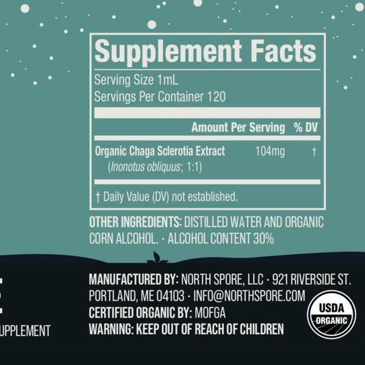 North Spore Turkey Tail tincture dropper for immune support and digestion.