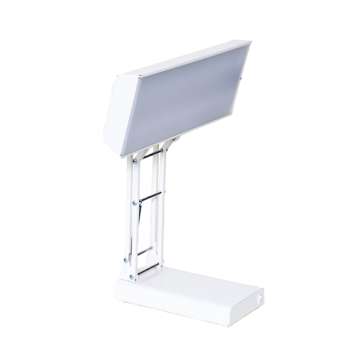 Northern Lights NLT lamp front view with 10,000 lux illumination at desk.