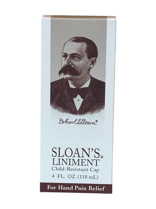 NOSE BETTER Sloan's Liniment child-resistant cap close-up for safety