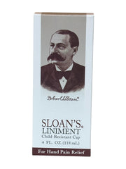 NOSE BETTER Sloan's Liniment child-resistant cap close-up for safety
