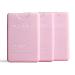 Noshinku Lavendula refillable sanitizer 3-pack for travel and refill on the go