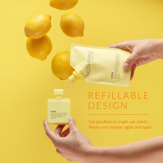 Noshinku Limon three-pack sprays deliver bright scent for quick, clean-refresh moments.