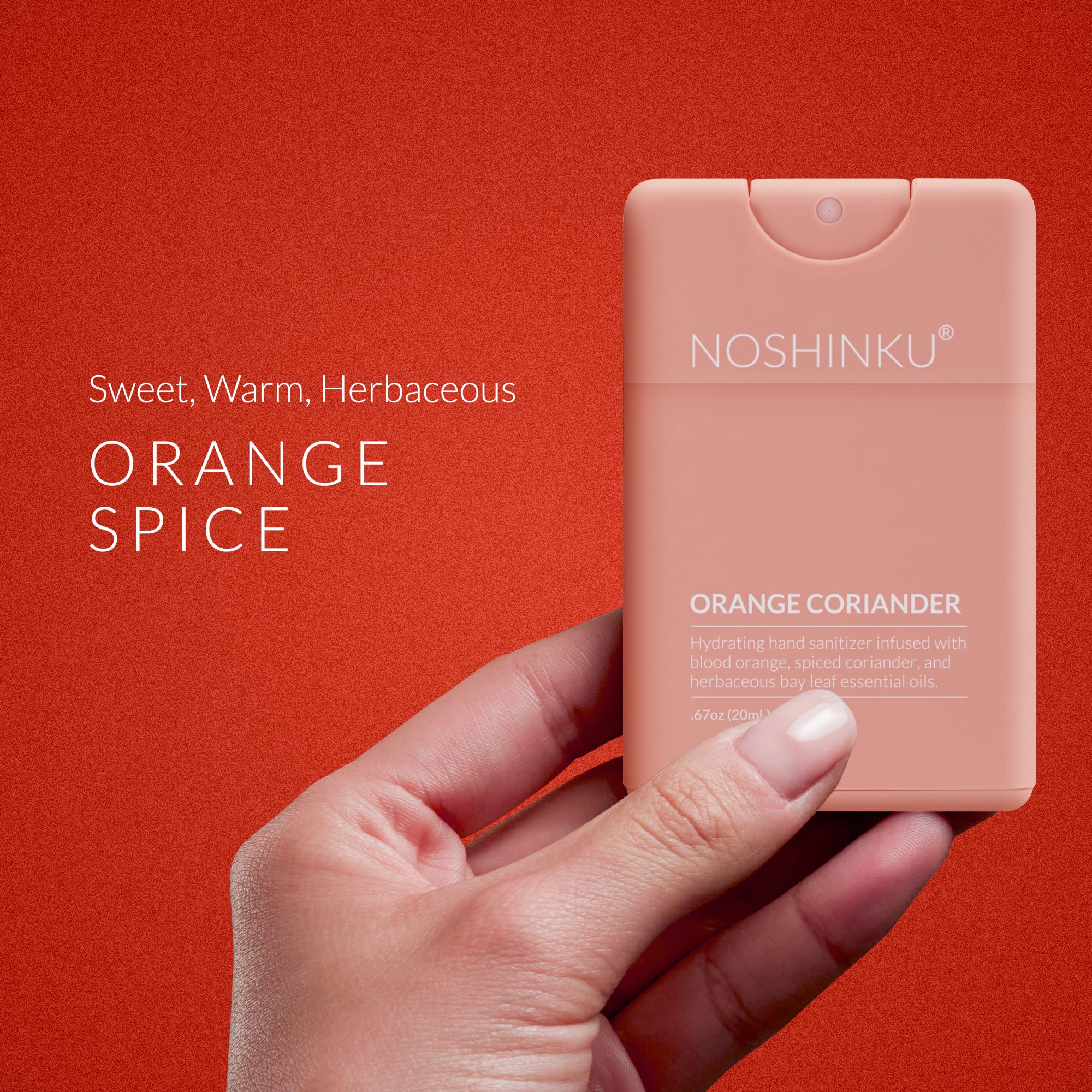 Noshinku natural essential oil scents deliver a refreshing aroma during hand cleansing.