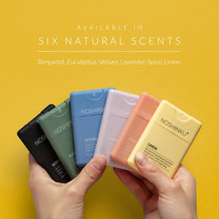 Noshinku lemon sanitizer packaging designed to minimize single-use waste