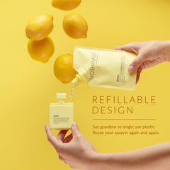 Noshinku lemon refill pouch offering eco-friendly refills to reduce plastic waste