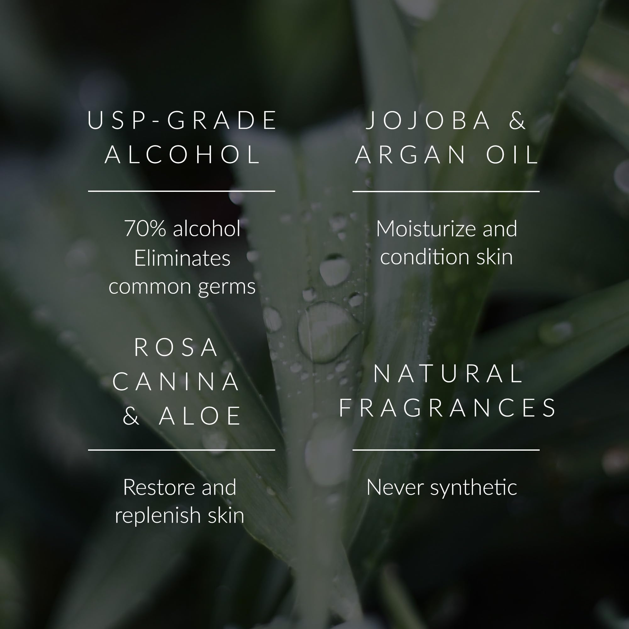 Noshinku sugarcane alcohol 70% formula with skin-nourishing oils