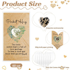 Nosiny OPP bags keep heart stones organized and ready for gifting or resale.