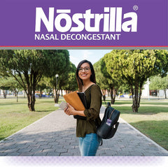 Nostrilla box back with directions and usage notes.