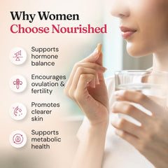 Nourished 40:1 vegan non GMO badge on the label.