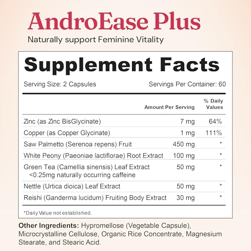 Subscription friendly AndroEase Plus bottle supports ongoing wellness