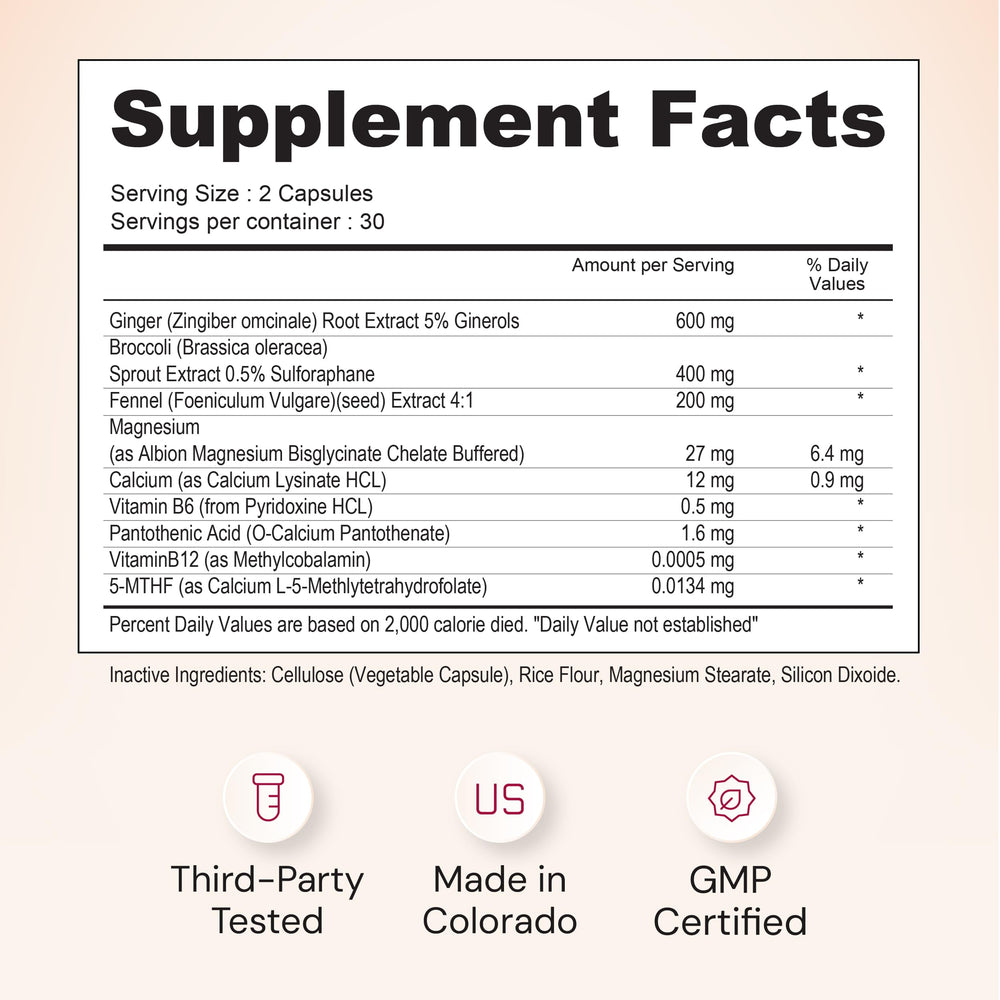Nourished Period and PMS Repair packaging displayed on a kitchen counter