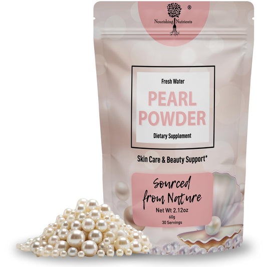 Nourishing Nutrients pearl powder bottle pour for easy daily use