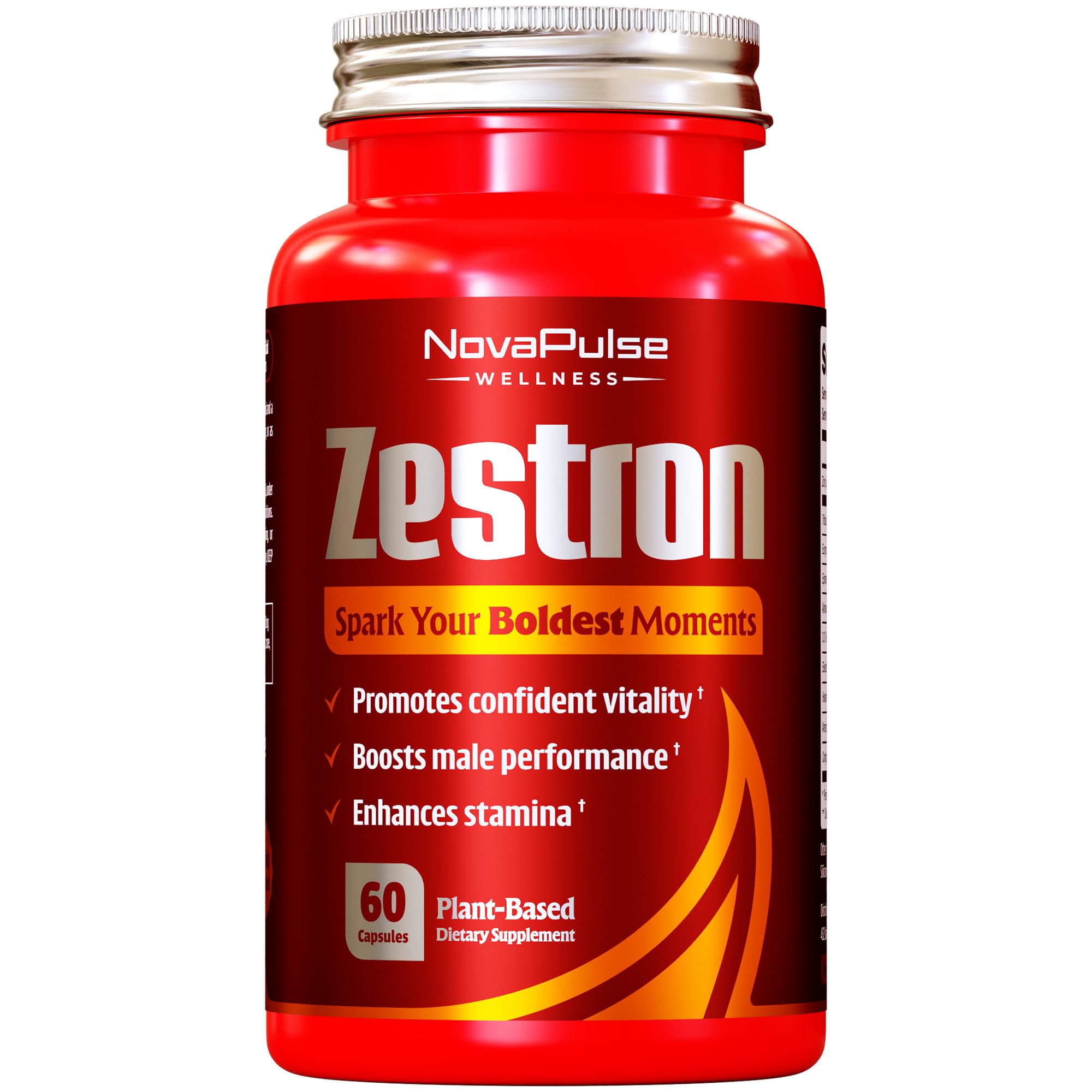 NovaPulse Wellness bottle front showing packaging for performance support