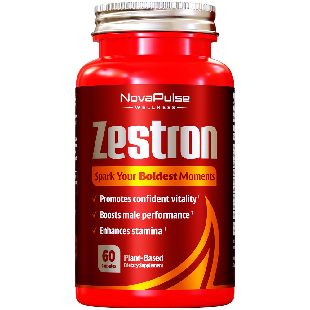 NovaPulse Wellness bottle front showing packaging for performance support