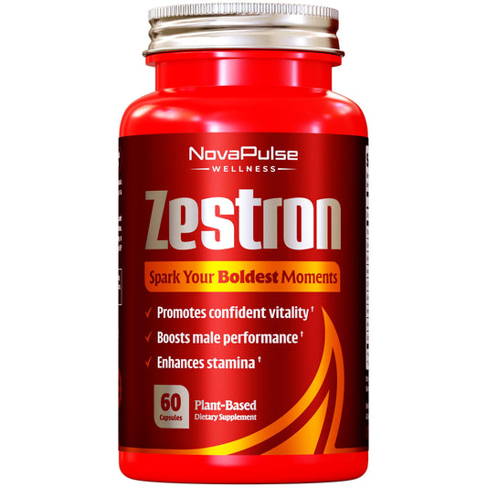 NovaPulse Wellness bottle front showing packaging for performance support