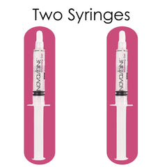 Novashine whitening gel syringe application for easy at-home use