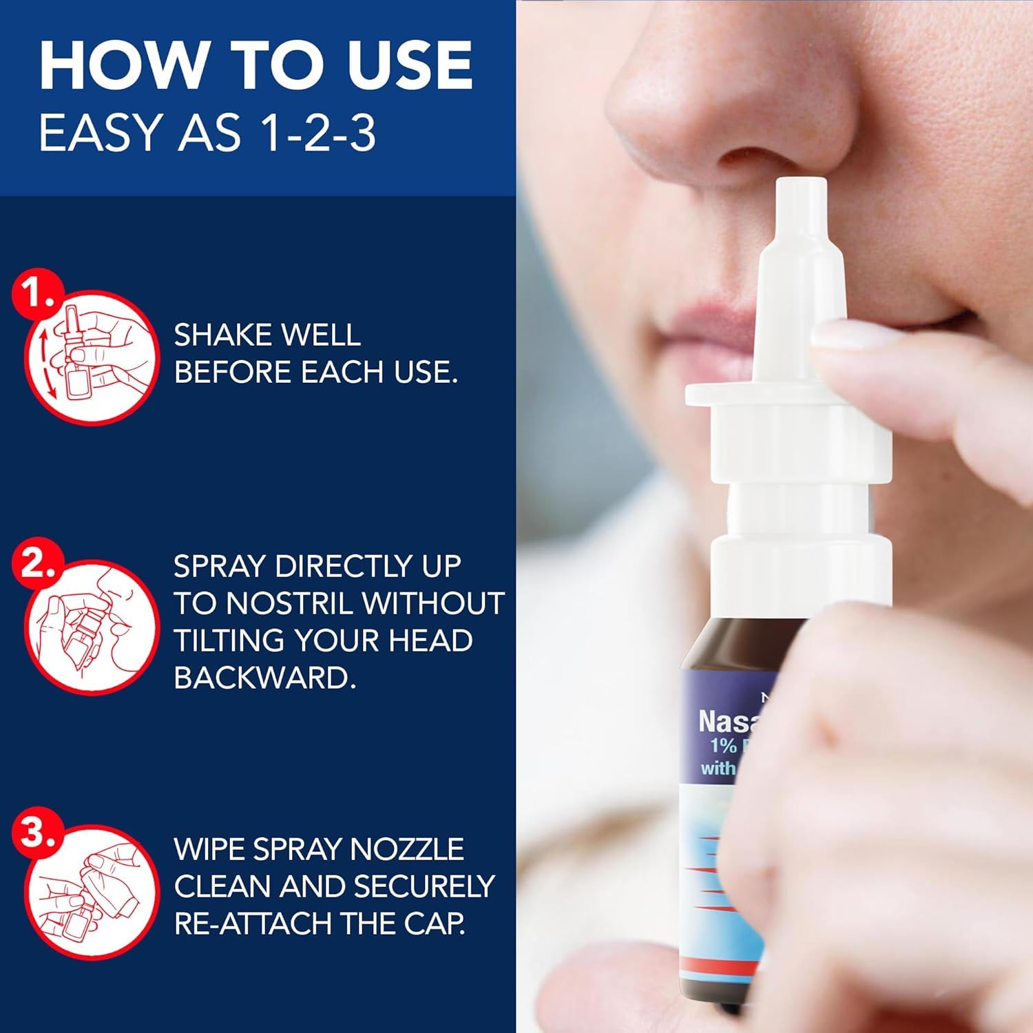 NOVEHA nasal spray three-pack box highlighting convenient multi-day supply.