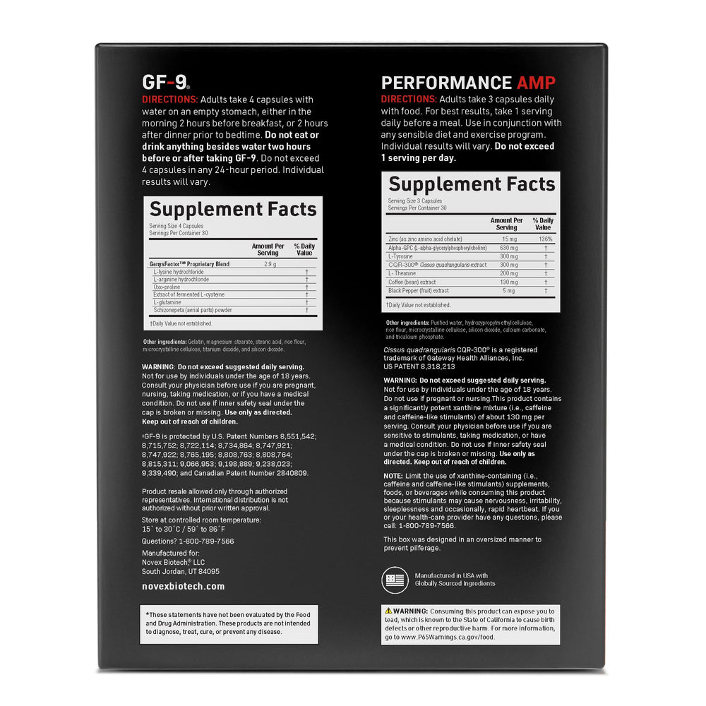 GMP-certified facility certification mark on product packaging.