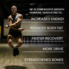 Novex Biotech GF-9 Core serving scene emphasizing consistent daily intake