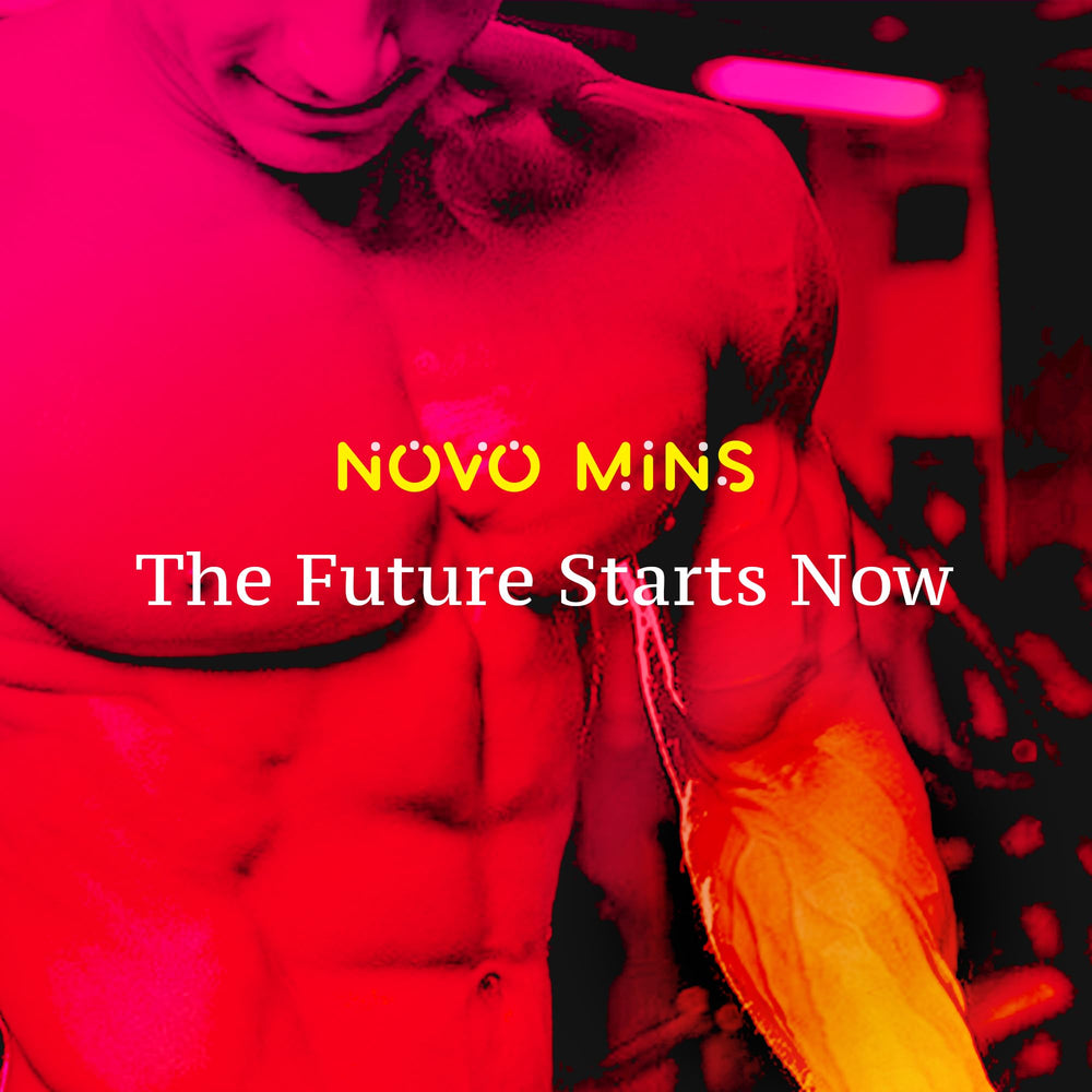 Novomins Creatine Gummy store display featuring 120-count bottle
