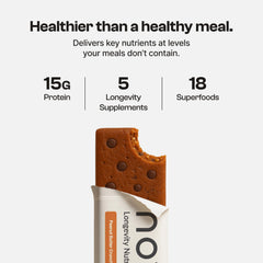Novos Longevity Protein Bar energy-boosting option for active days.