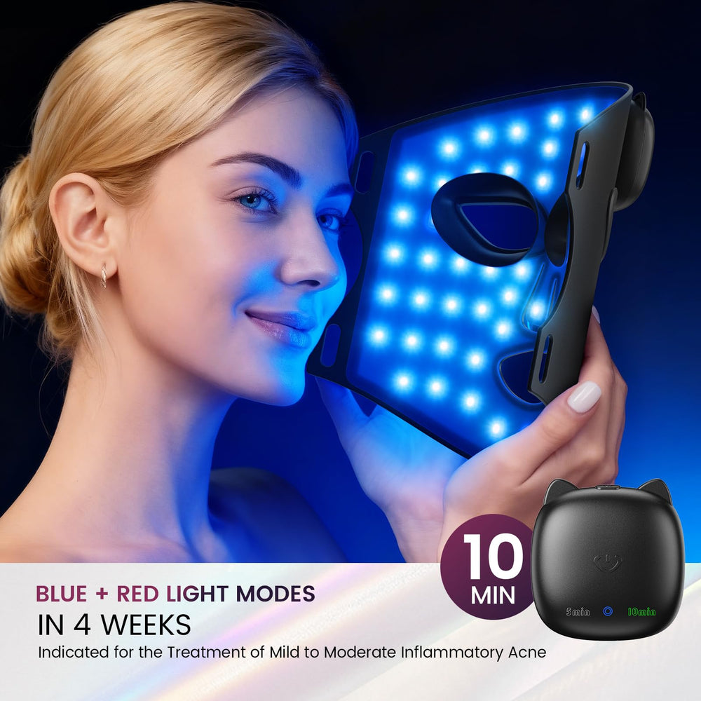 10-minute timer for longer, flexible light therapy routines