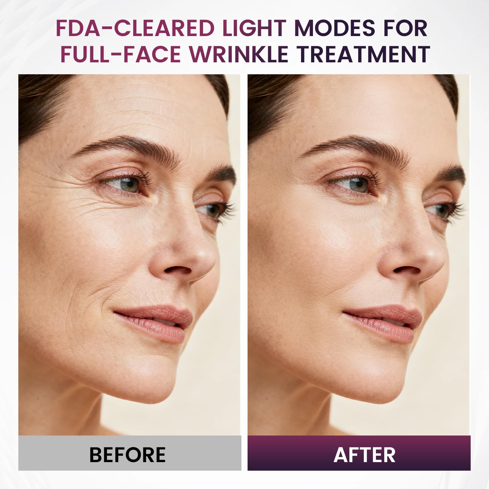 5-minute timer helps concise, efficient skincare sessions