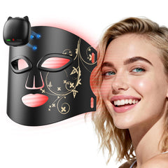 Novurial red light mask with 850nm LEDs offering even facial light therapy