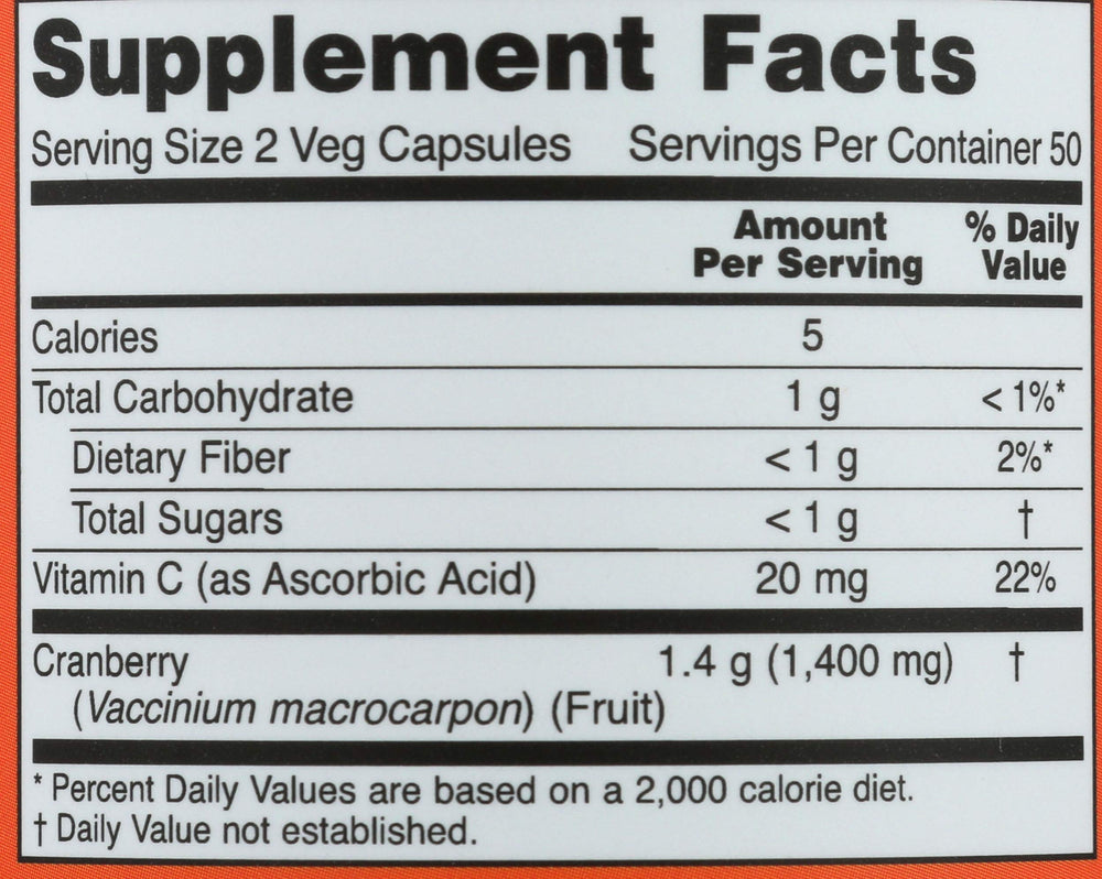 NOW Cranberry Concentrate vegan capsules ready for daily use