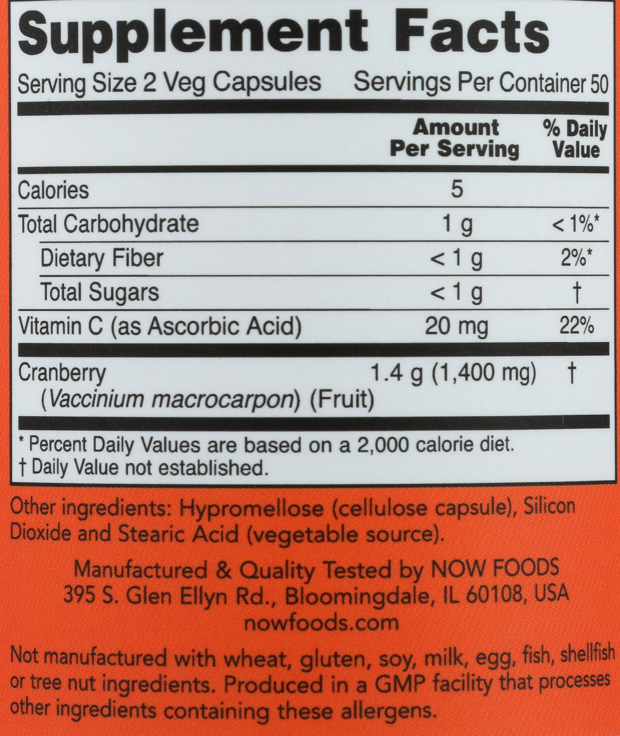 NOW Cranberry Concentrate 2-pack box for added value