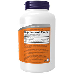NOW Foods Acetyl-L-Carnitine capsules close up highlighting vegetarian capsules